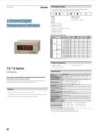 T3/T4 SERIES: 1-CHANNEL DIGITAL TEMPERATURE INDICATORS